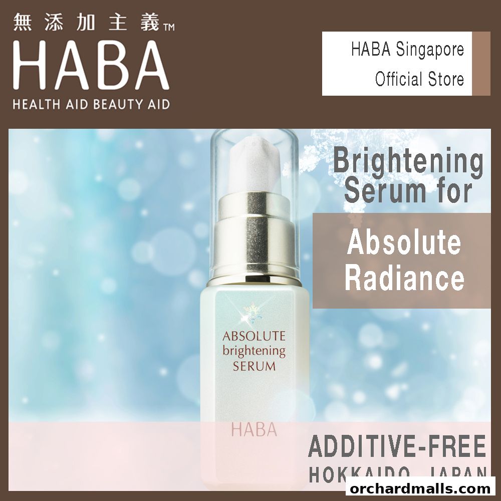 HABA Brightening Serum for Absolute Radiance, an additive-free product from Hokkaido, Japan.