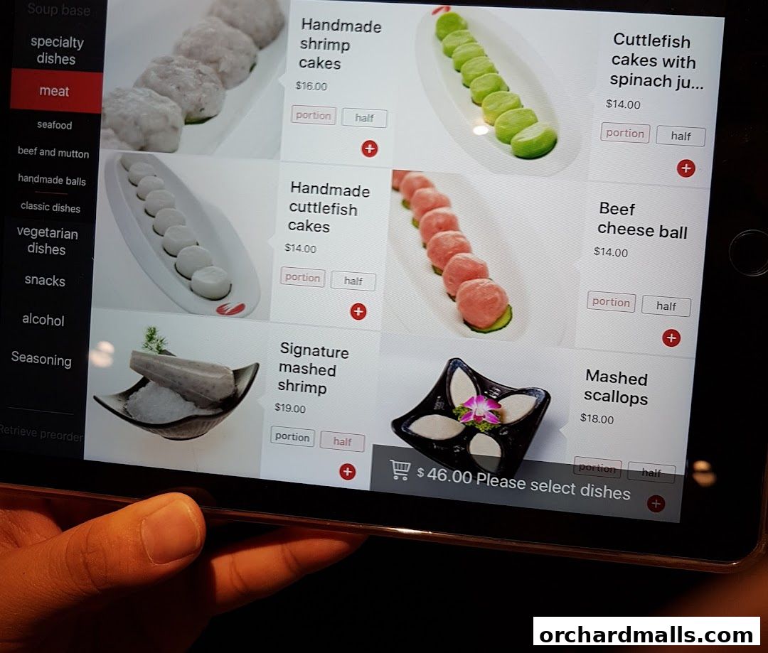 Menu page for 海底捞 Haidilao Hot Pot 313Somerset