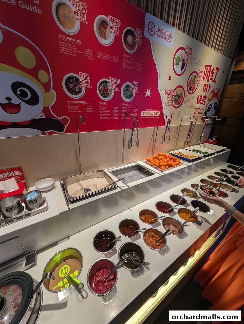 Menu page for 海底捞 Haidilao Hot Pot 313Somerset