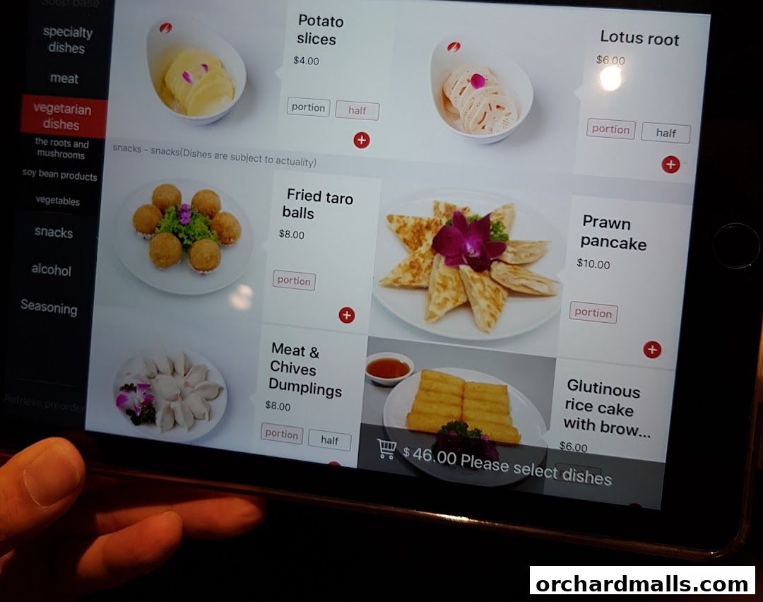 Menu page for 海底捞 Haidilao Hot Pot 313Somerset