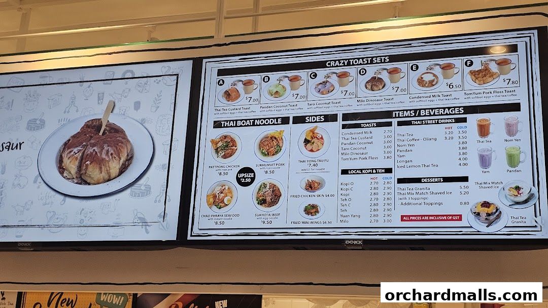 Menu page for Happy Lili Cafe 莉莉茶冰室