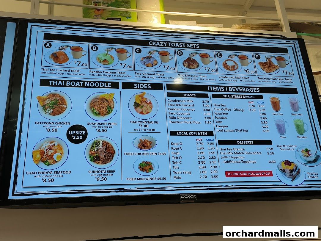 Menu page for Happy Lili Cafe 莉莉茶冰室