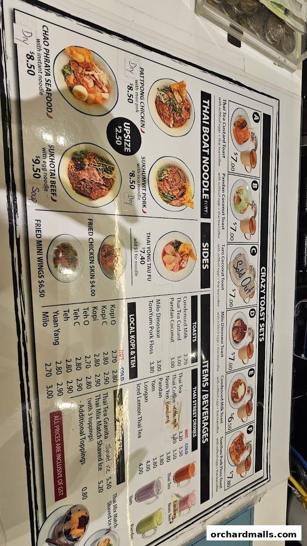 Menu page for Happy Lili Cafe 莉莉茶冰室