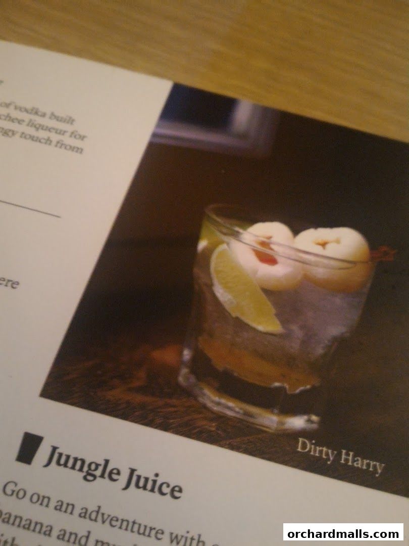 Menu page for Harrys Angullia Park