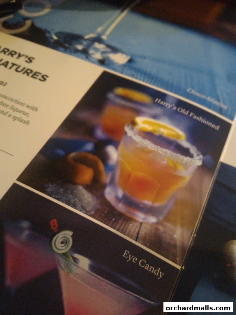 Menu page for Harrys Angullia Park