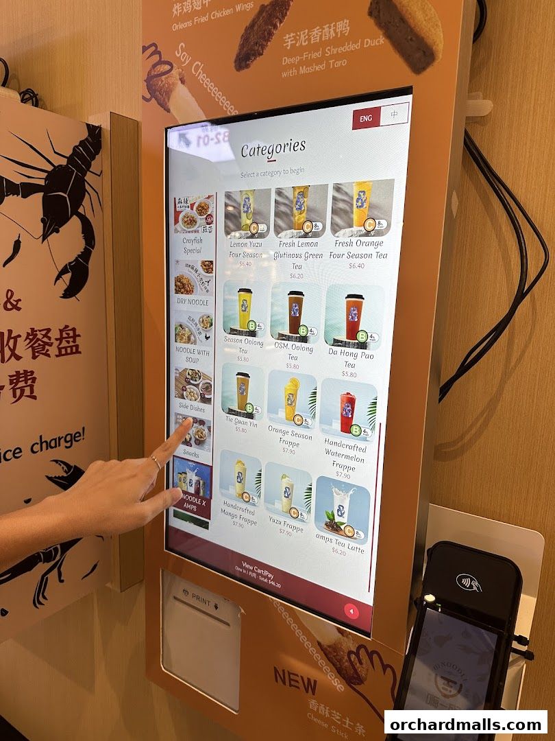 Menu page for Hi Noodle