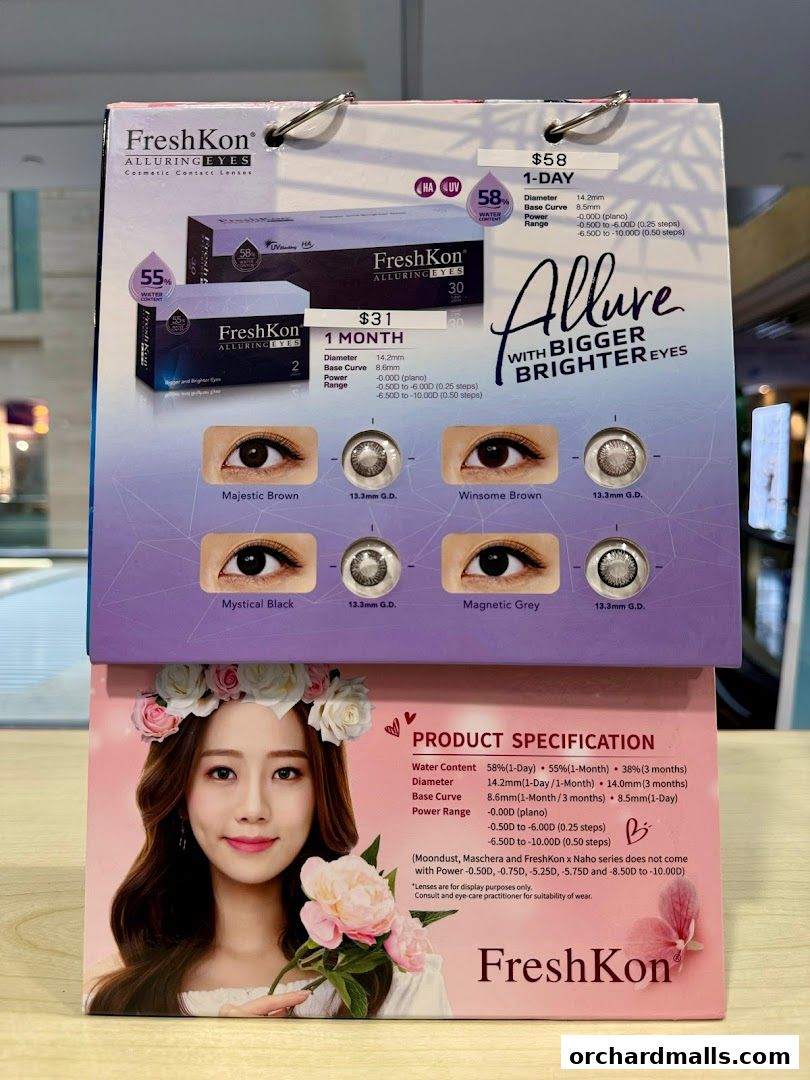 Menu page for Hirocon Orchardgateway - Contact Lens Expert