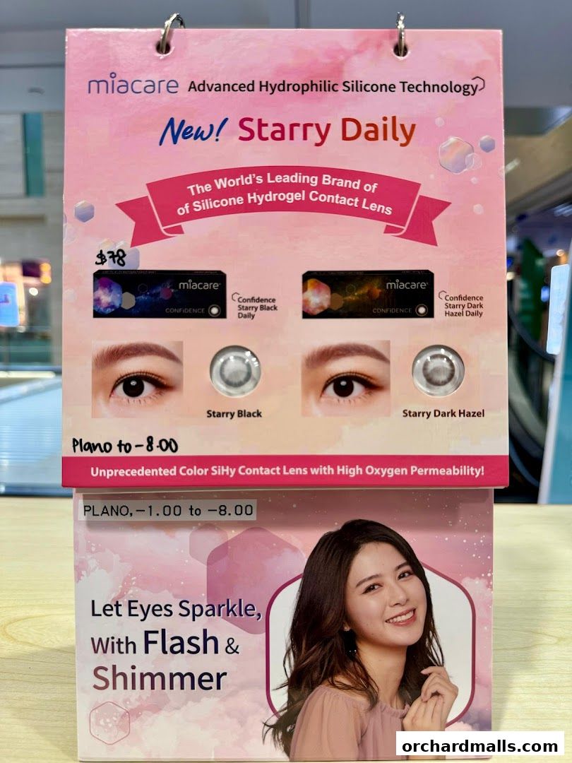 Menu page for Hirocon Orchardgateway - Contact Lens Expert