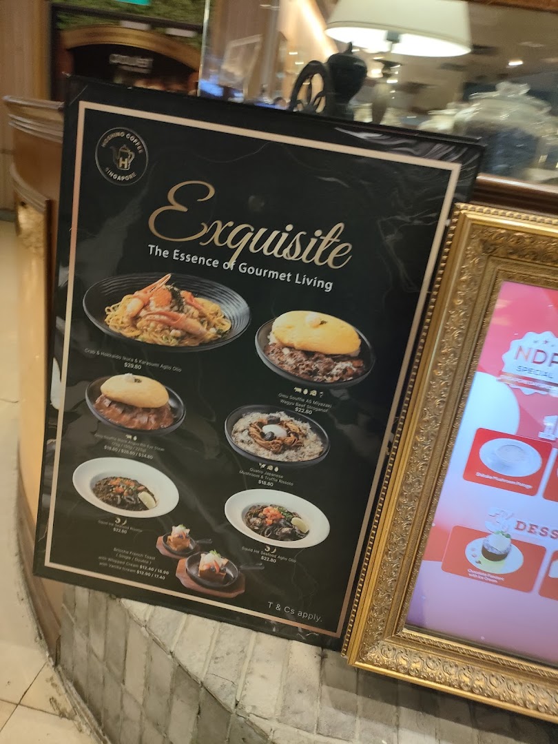 Menu page for Hoshino Coffee  ION Orchard