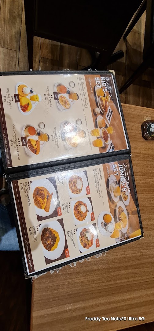Menu page for Hoshino Coffee  ION Orchard