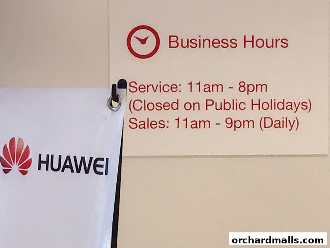 Huawei Customer Service  Experience Centre  313 Somerset