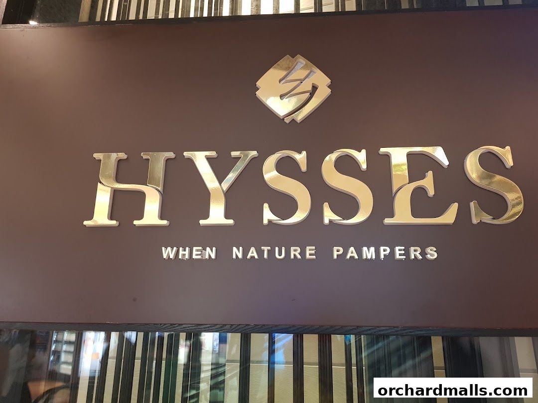 The HYSSES shop sign with the tagline 'When Nature Pampers'.