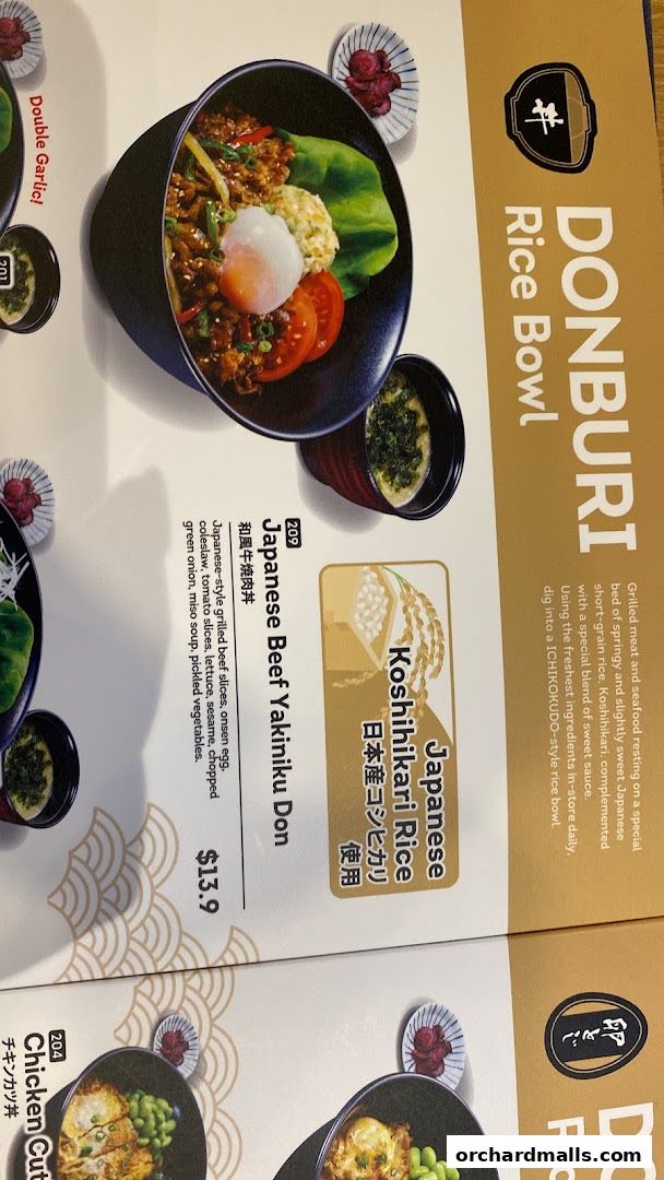 Menu page for Ichikokudo Hokkaido Ramen