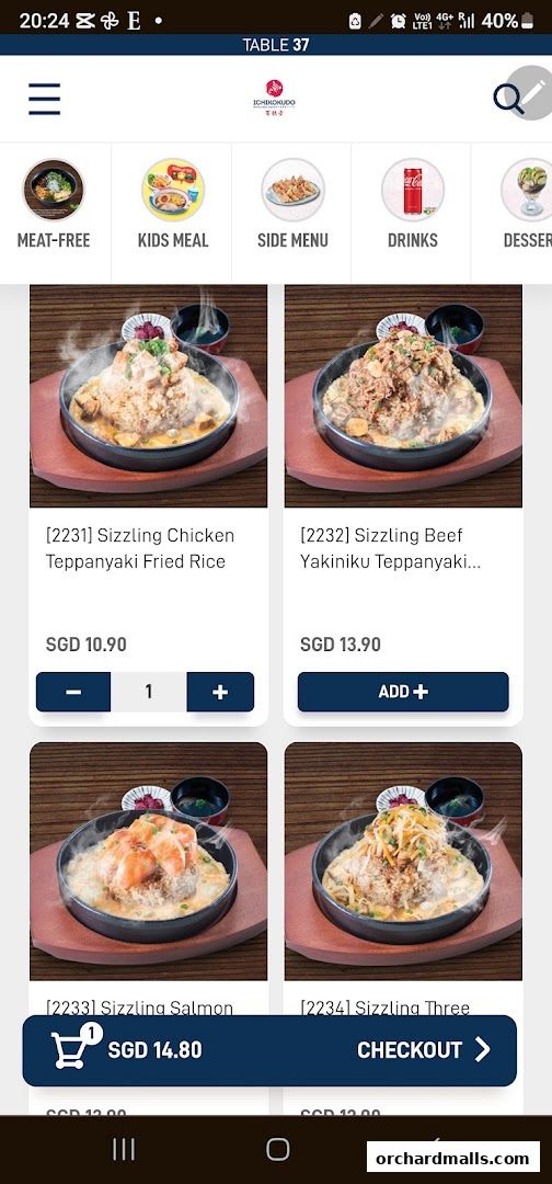 Menu page for Ichikokudo Hokkaido Ramen