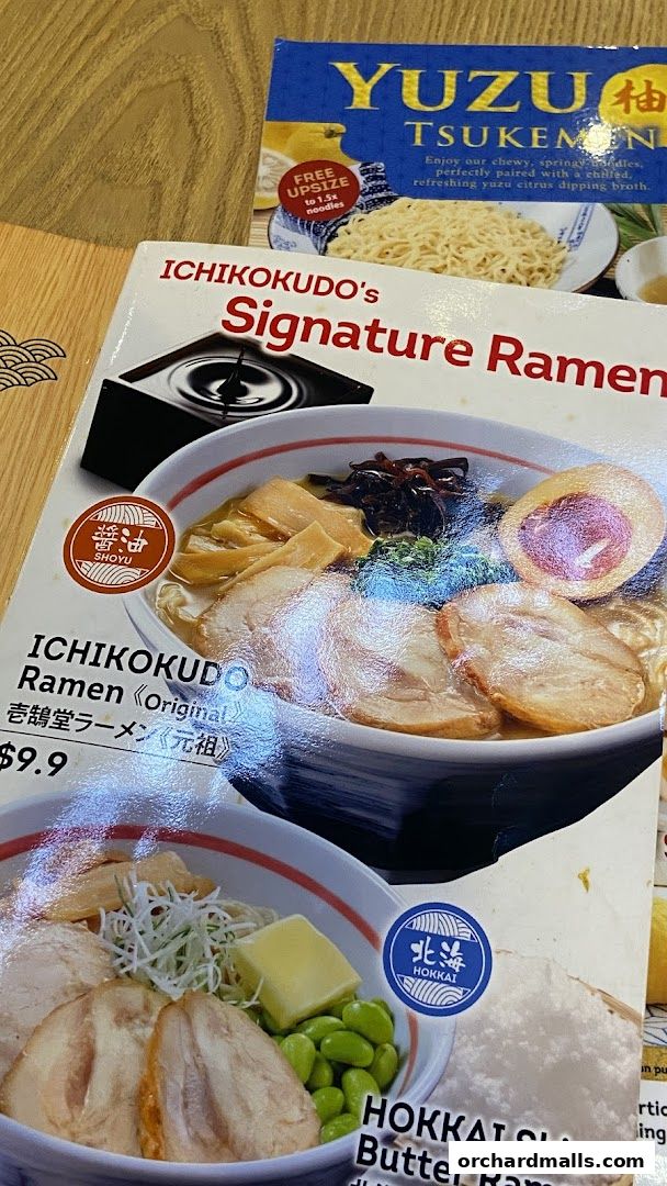 Menu page for Ichikokudo Hokkaido Ramen