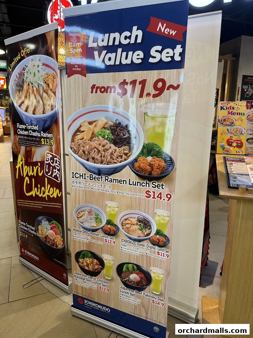 Menu page for Ichikokudo Hokkaido Ramen