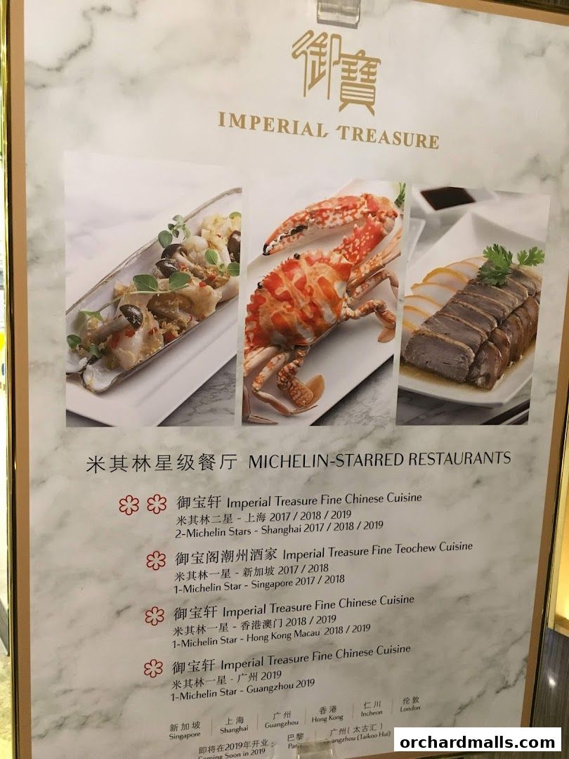 Menu page for Imperial Treasure Super Peking Duck