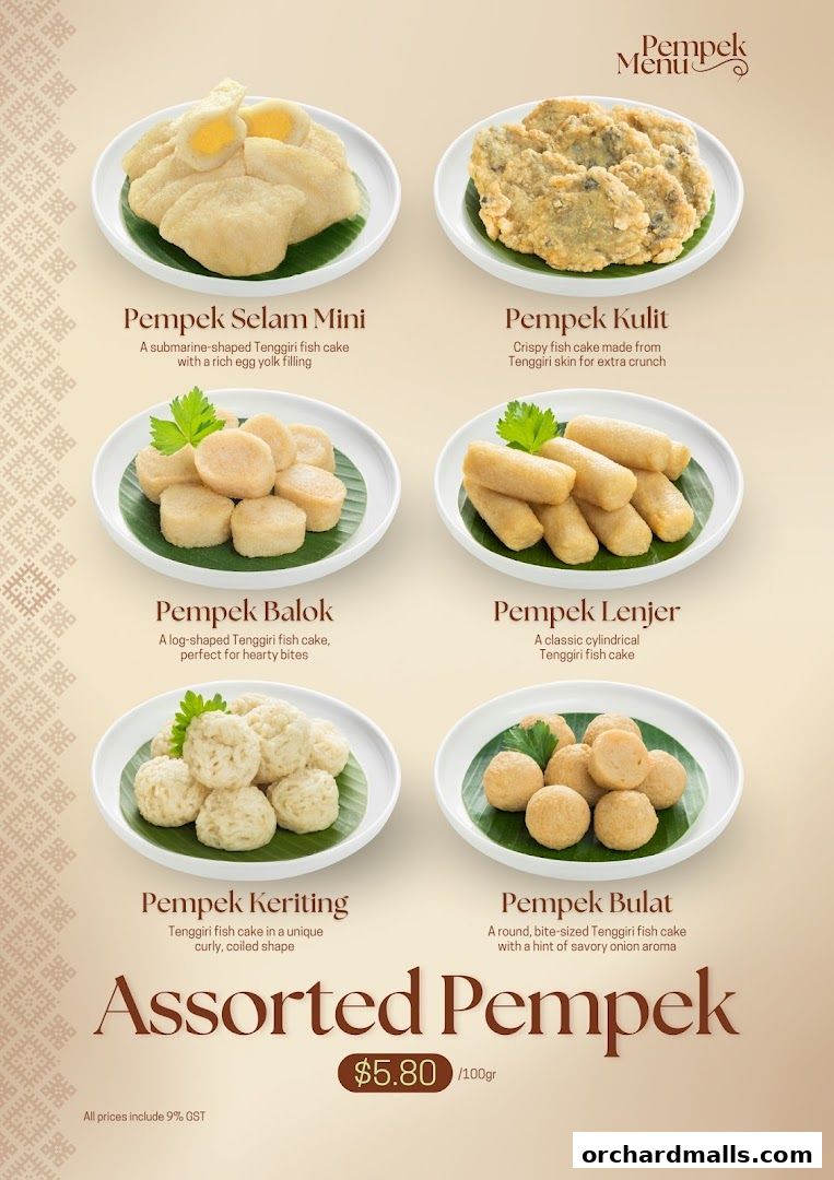 Menu page for Indo Rasa Singapore