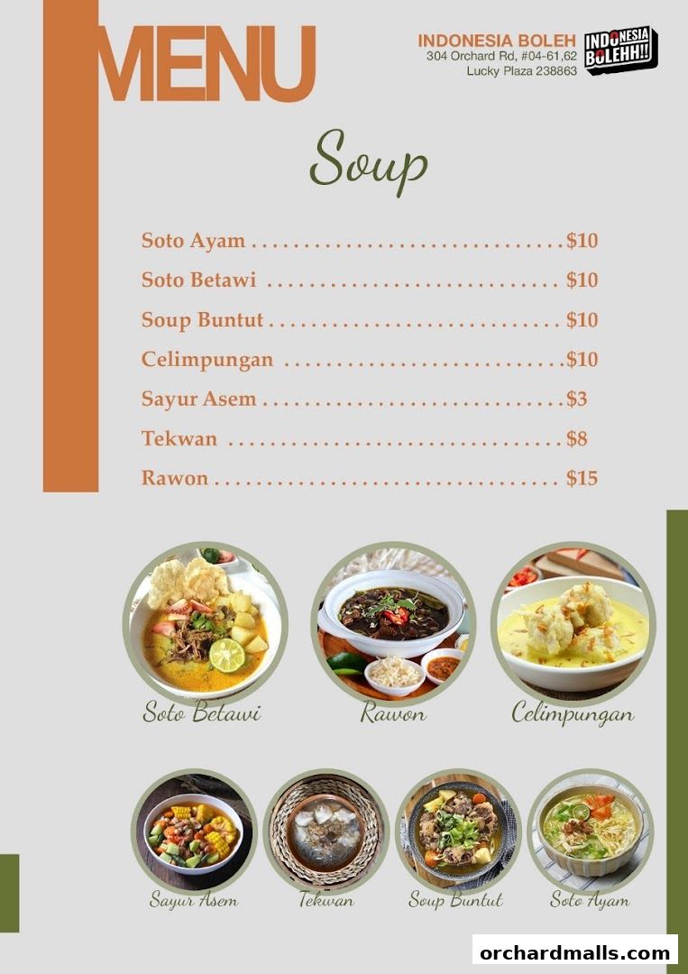 Menu page for INDONESIA BOLEH