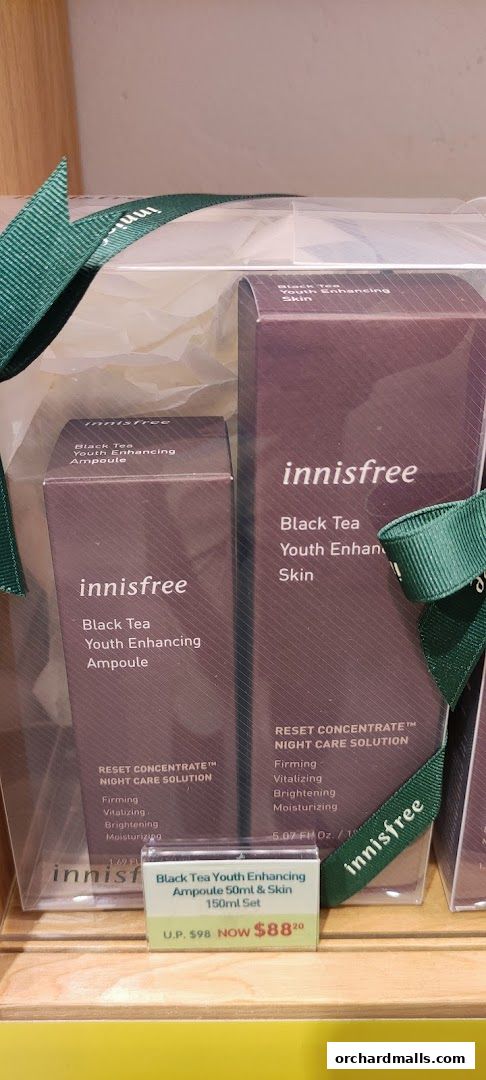 Innisfree Black Tea Youth Enhancing Ampoule set with a special offer price.