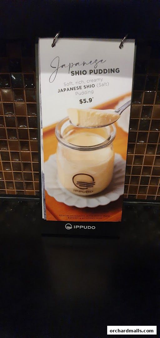 Menu page for IPPUDO MANDARIN GALLERY