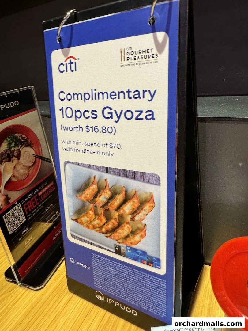 Menu page for IPPUDO SHAW CENTRE with BAR IPPUDO