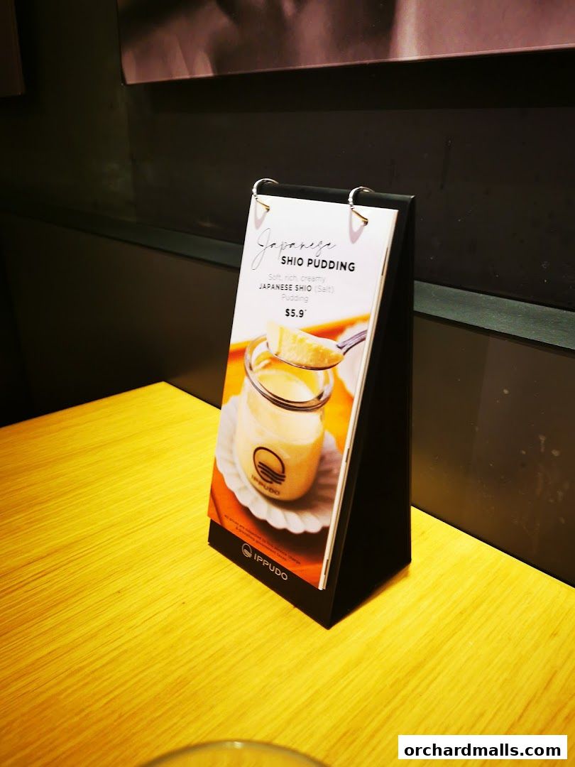 Menu page for IPPUDO SHAW CENTRE with BAR IPPUDO