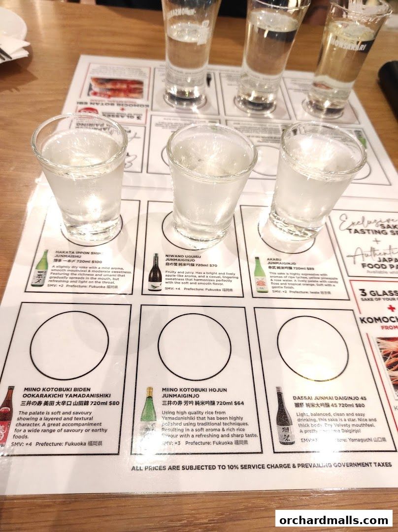 Menu page for IPPUDO SHAW CENTRE with BAR IPPUDO