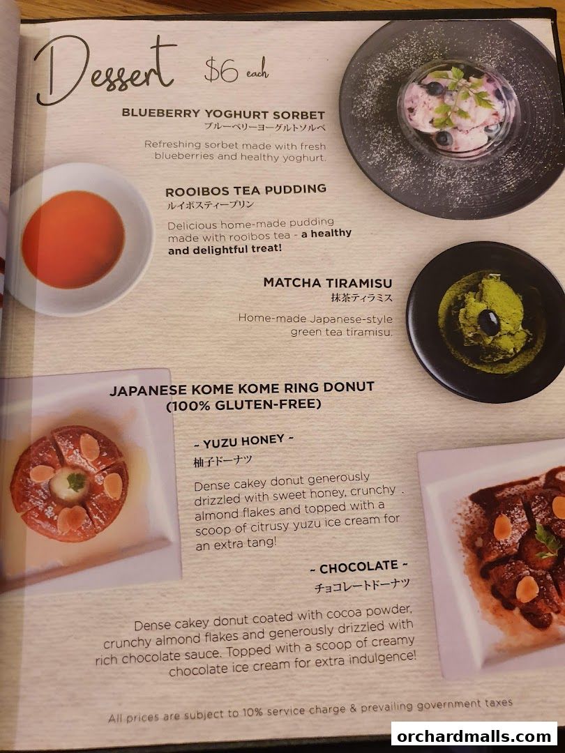 Menu page for IPPUDO SHAW CENTRE with BAR IPPUDO