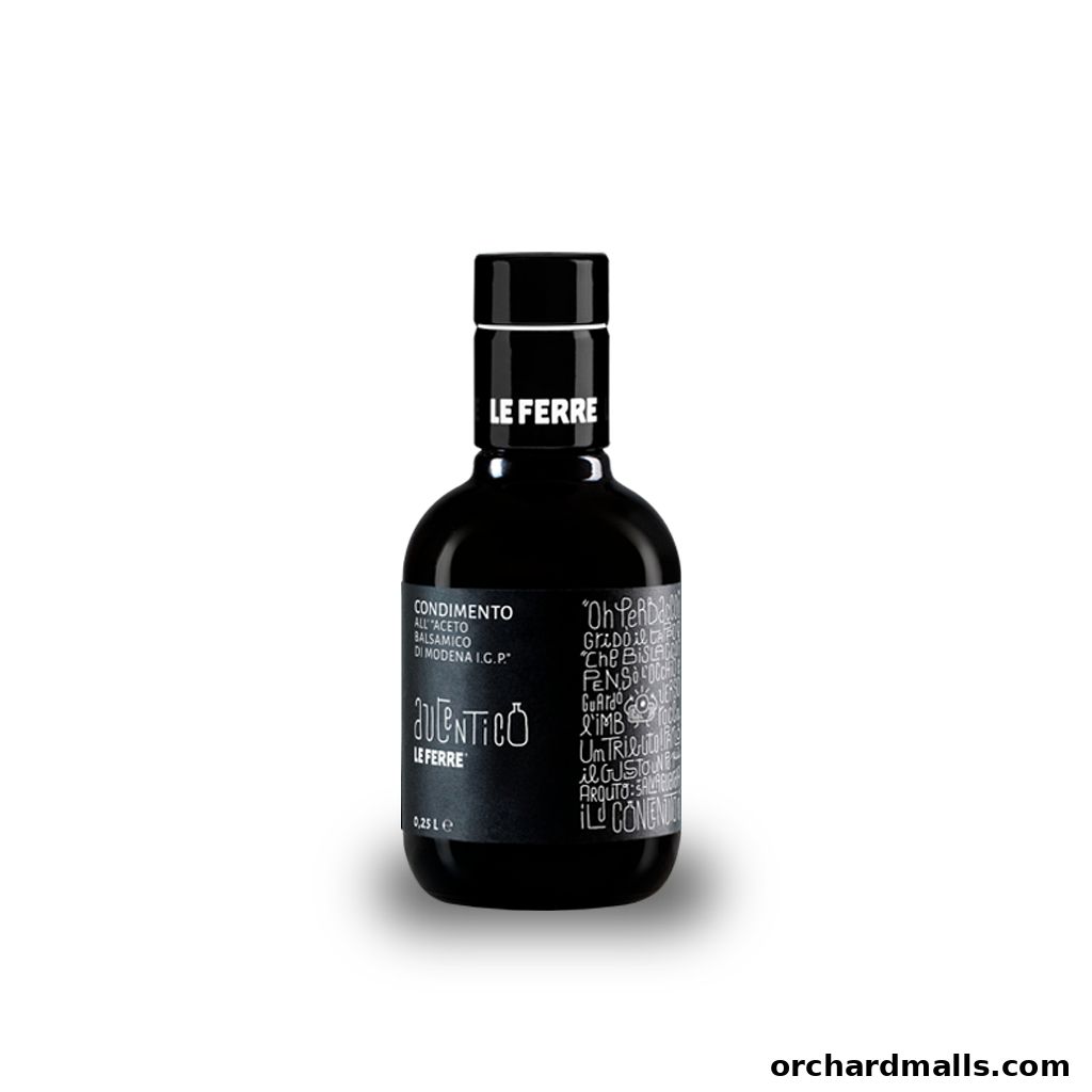 A bottle of Le Ferre Condimento All'Aceto Balsamico di Modena I.G.P.