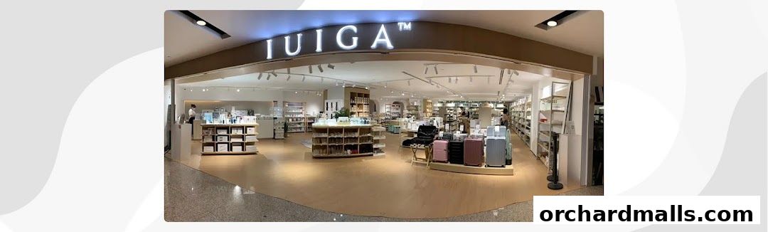 The exterior of the IUIGA WHEELOCK shop, showcasing its interior with various products on display.