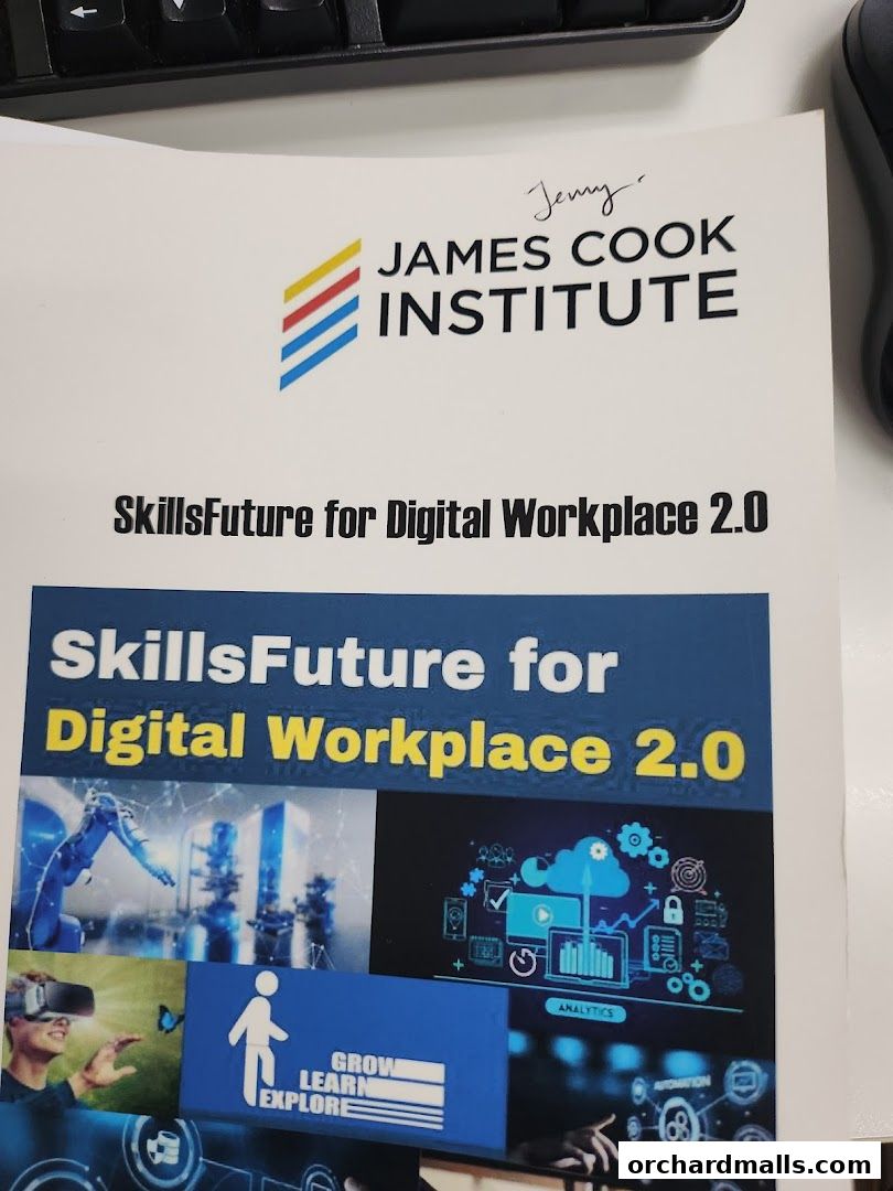 A brochure for James Cook Institute about SkillsFuture for Digital Workplace 2.0.