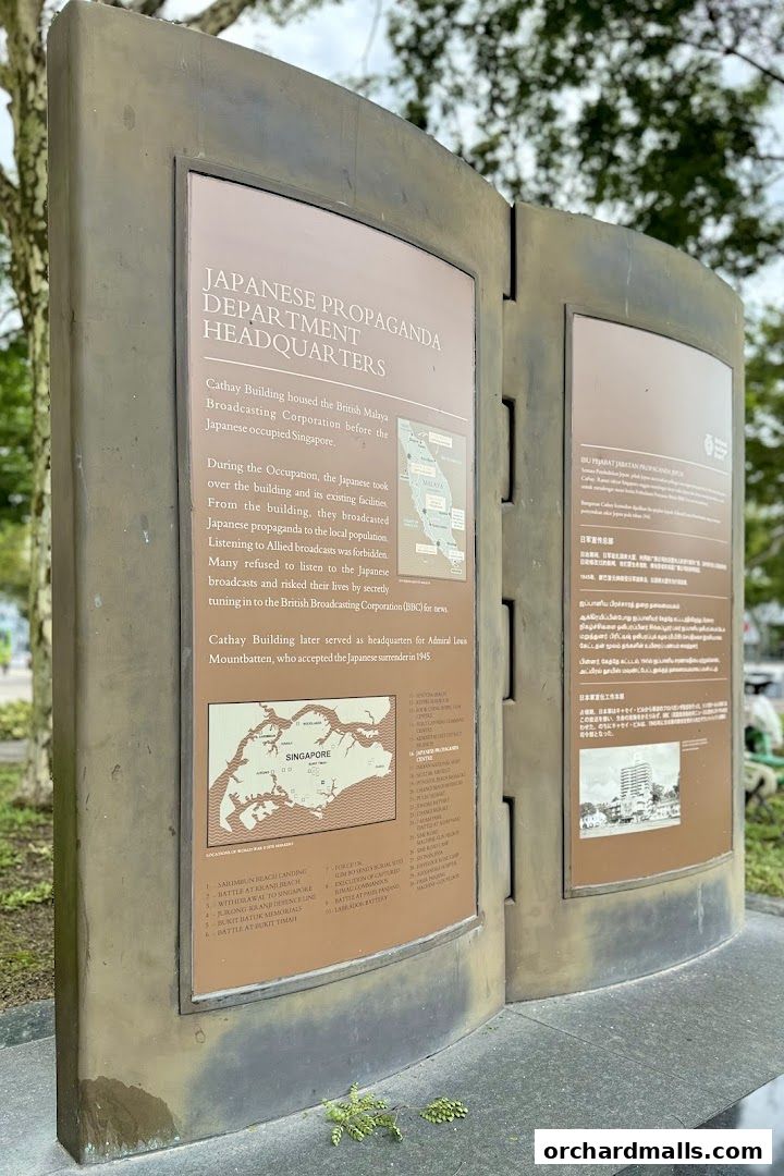 Japanese Propaganda Centre Historic Marker