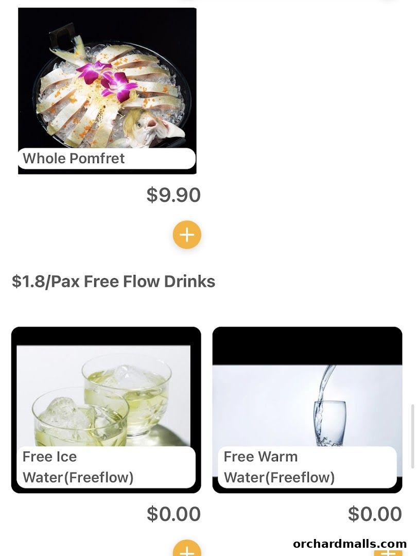 Menu page for JIANGHU Buffet  orchardgateway