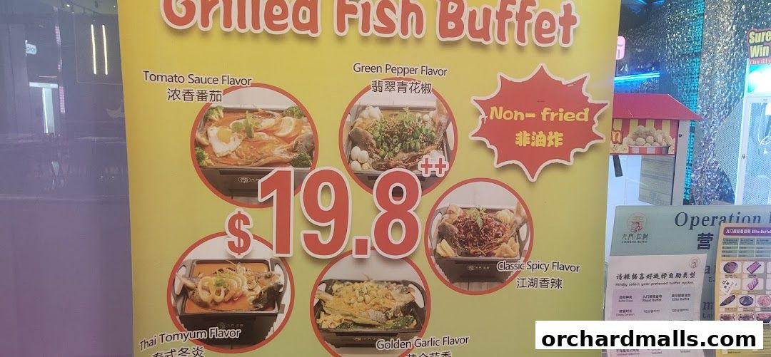 Menu page for JIANGHU Buffet  orchardgateway