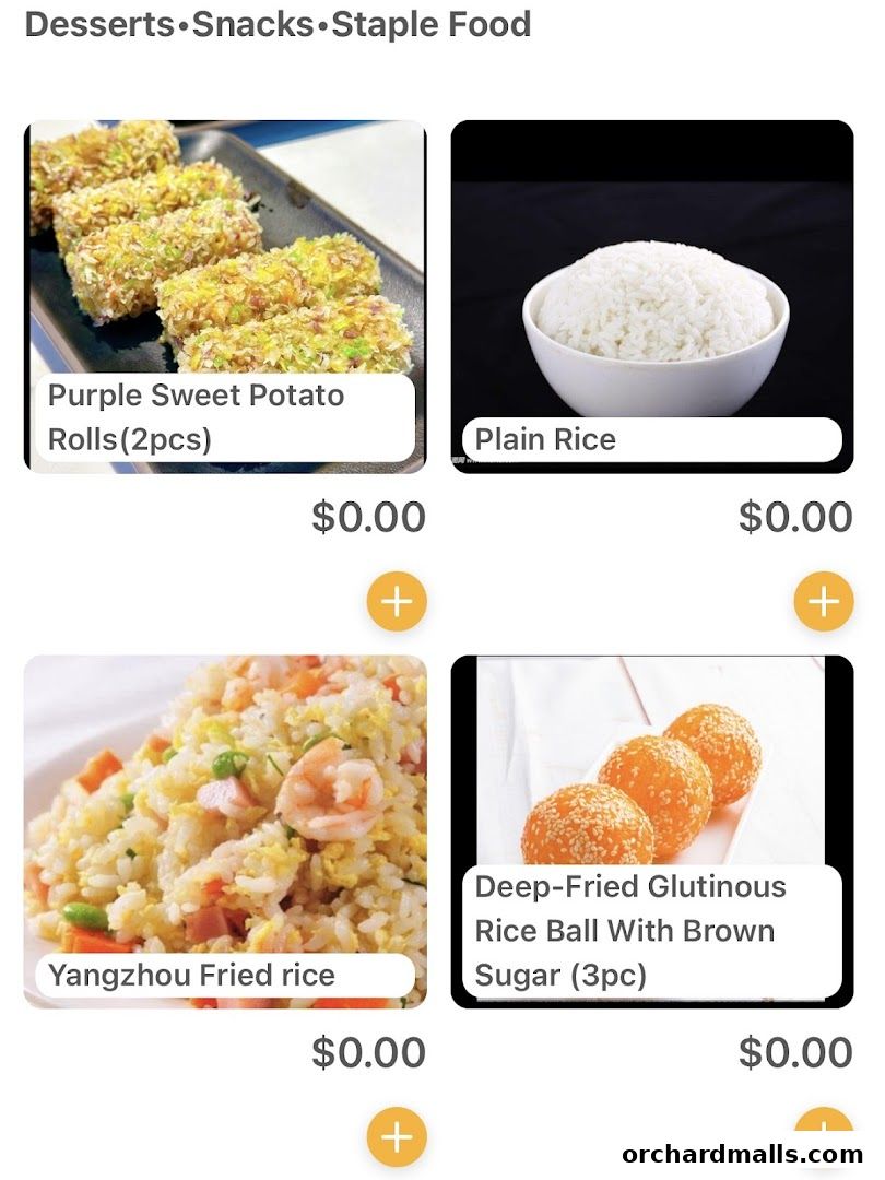 Menu page for JIANGHU Buffet  orchardgateway