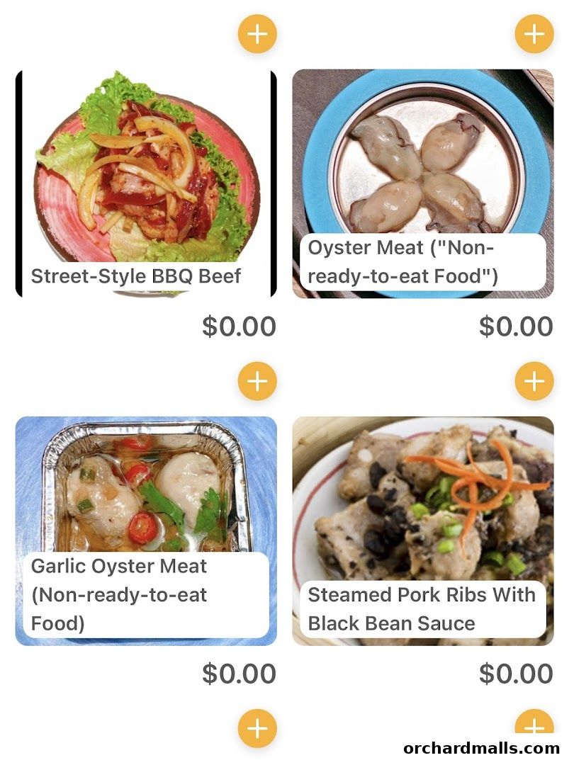 Menu page for JIANGHU Buffet  orchardgateway