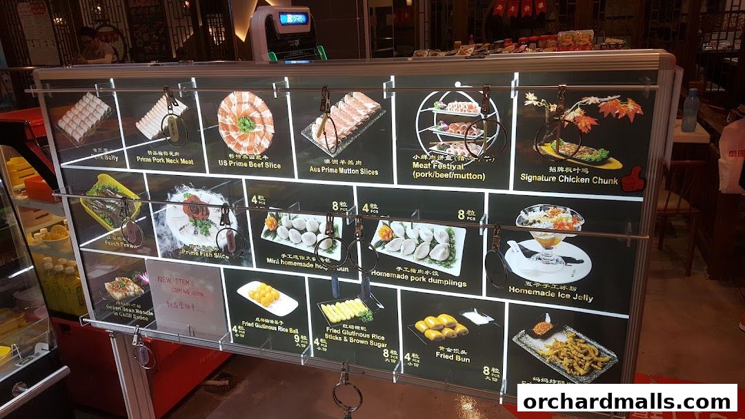 Menu page for JIANGHU Buffet  orchardgateway