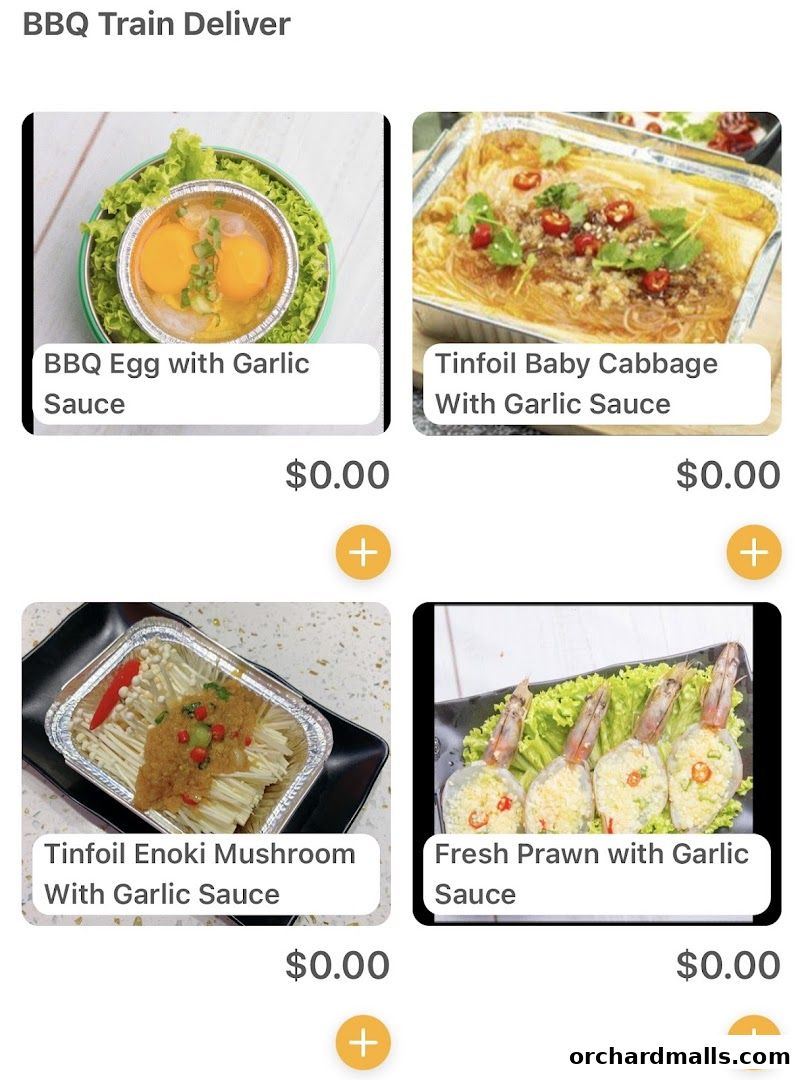 Menu page for JIANGHU Buffet  orchardgateway