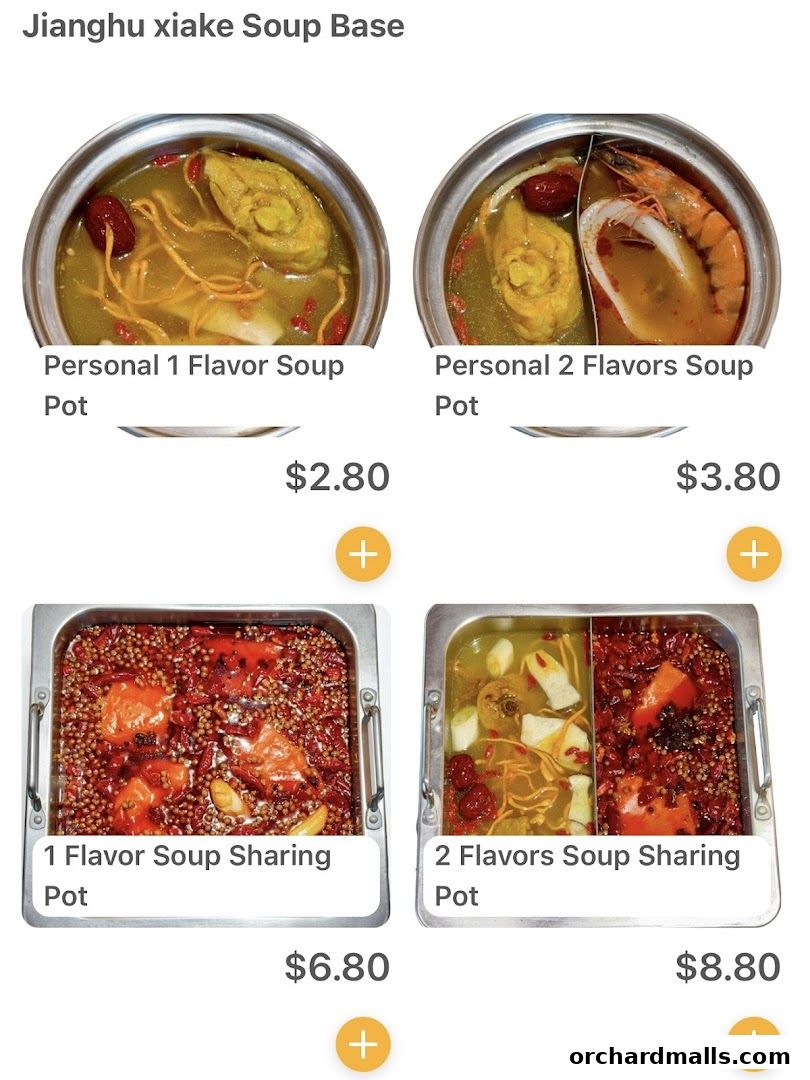 Menu page for JIANGHU Buffet  orchardgateway