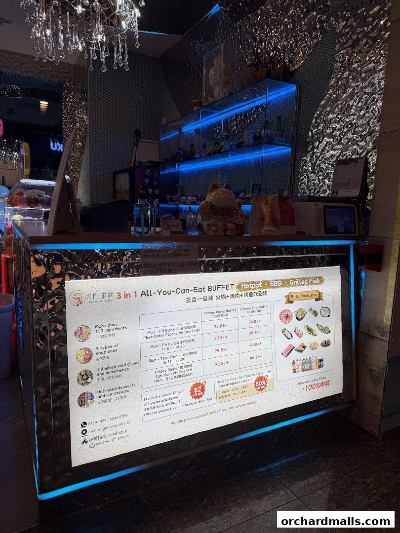 Menu page for JIANGHU Buffet  orchardgateway