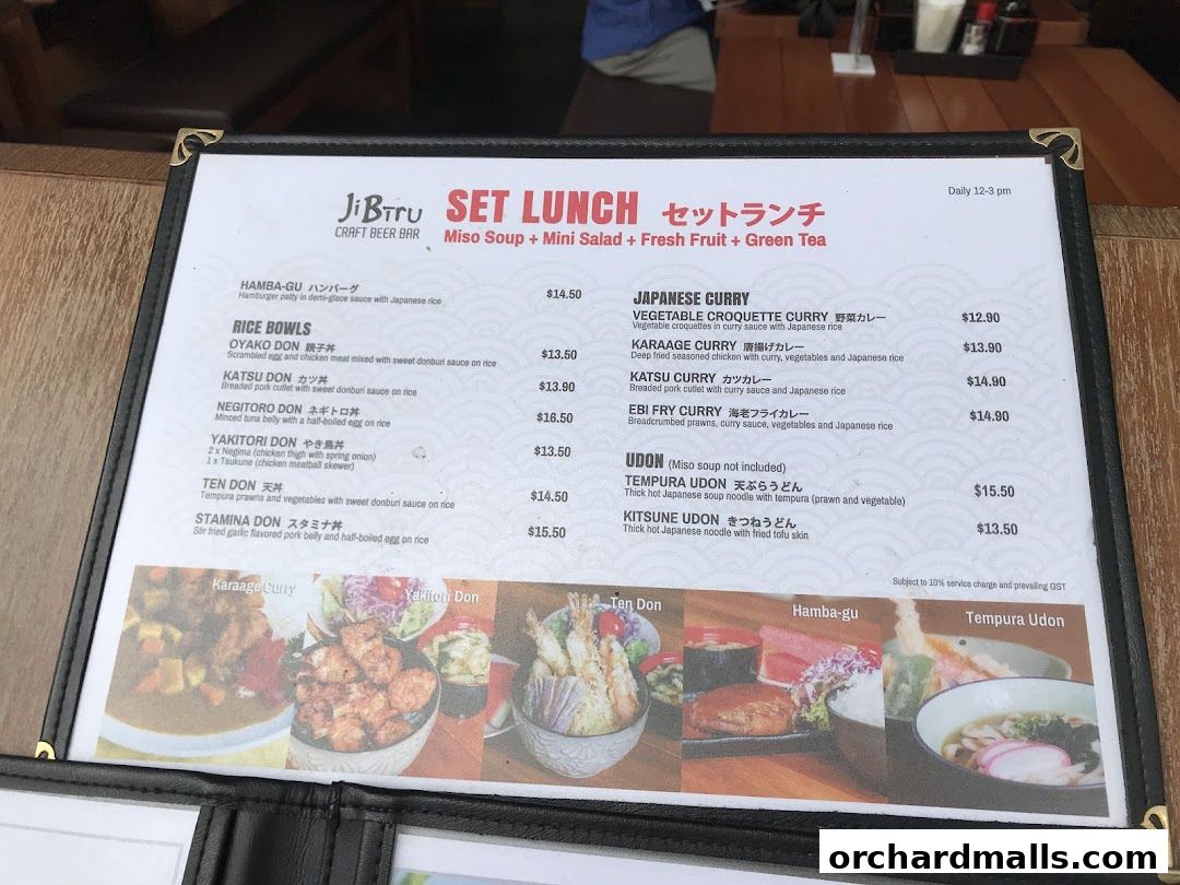 Menu page for JiBiru Yakitori  Craft Beer