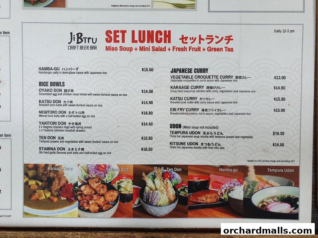 Menu page for JiBiru Yakitori  Craft Beer