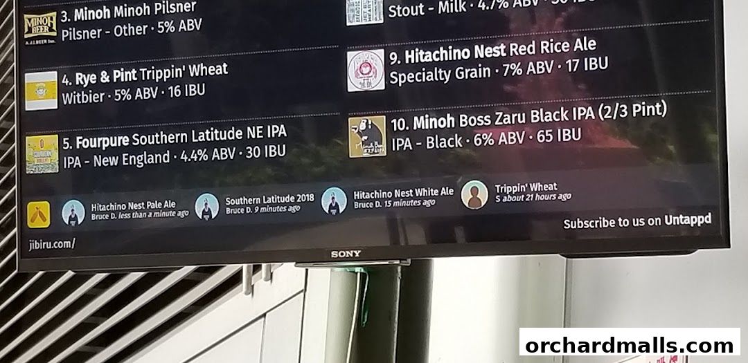 Menu page for JiBiru Yakitori  Craft Beer