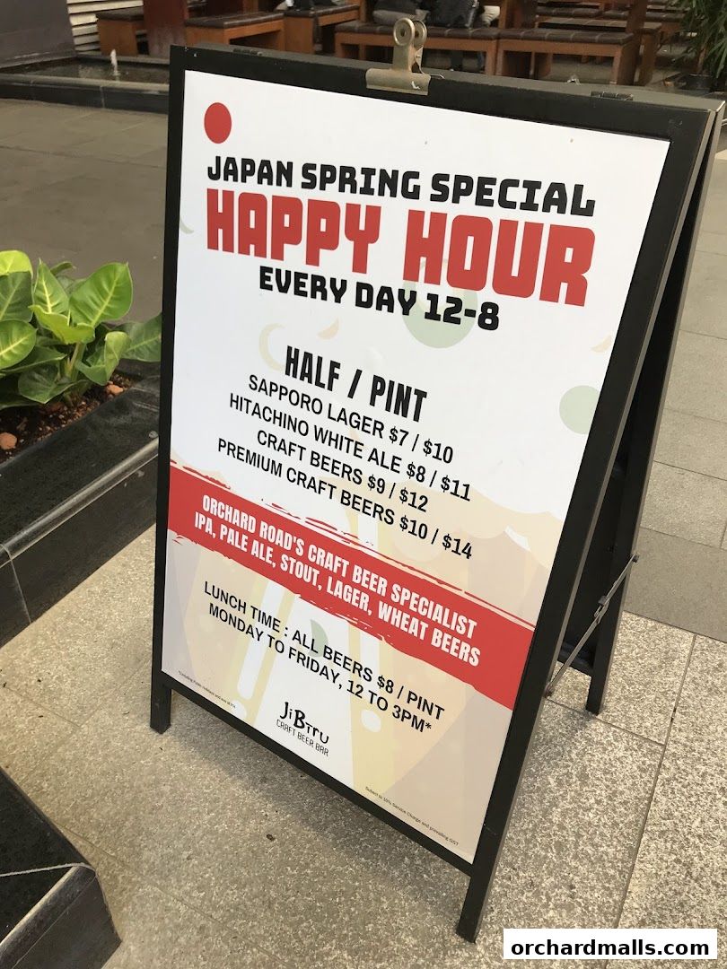 Menu page for JiBiru Yakitori  Craft Beer