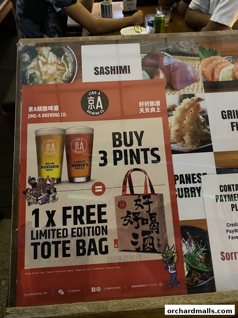 Menu page for JiBiru Yakitori  Craft Beer