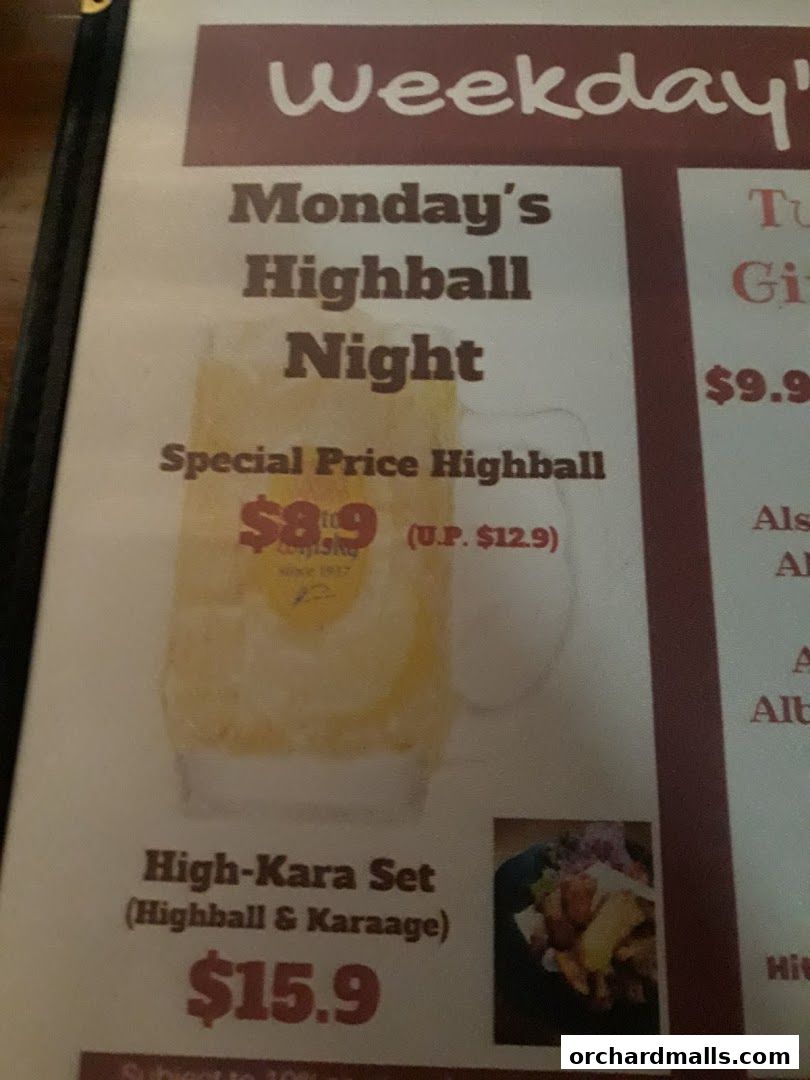 Menu page for JiBiru Yakitori  Craft Beer