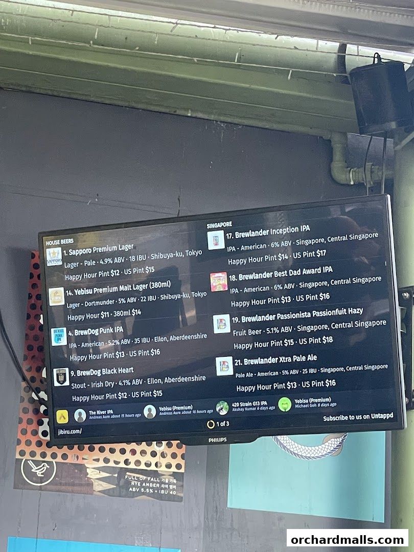 Menu page for JiBiru Yakitori  Craft Beer