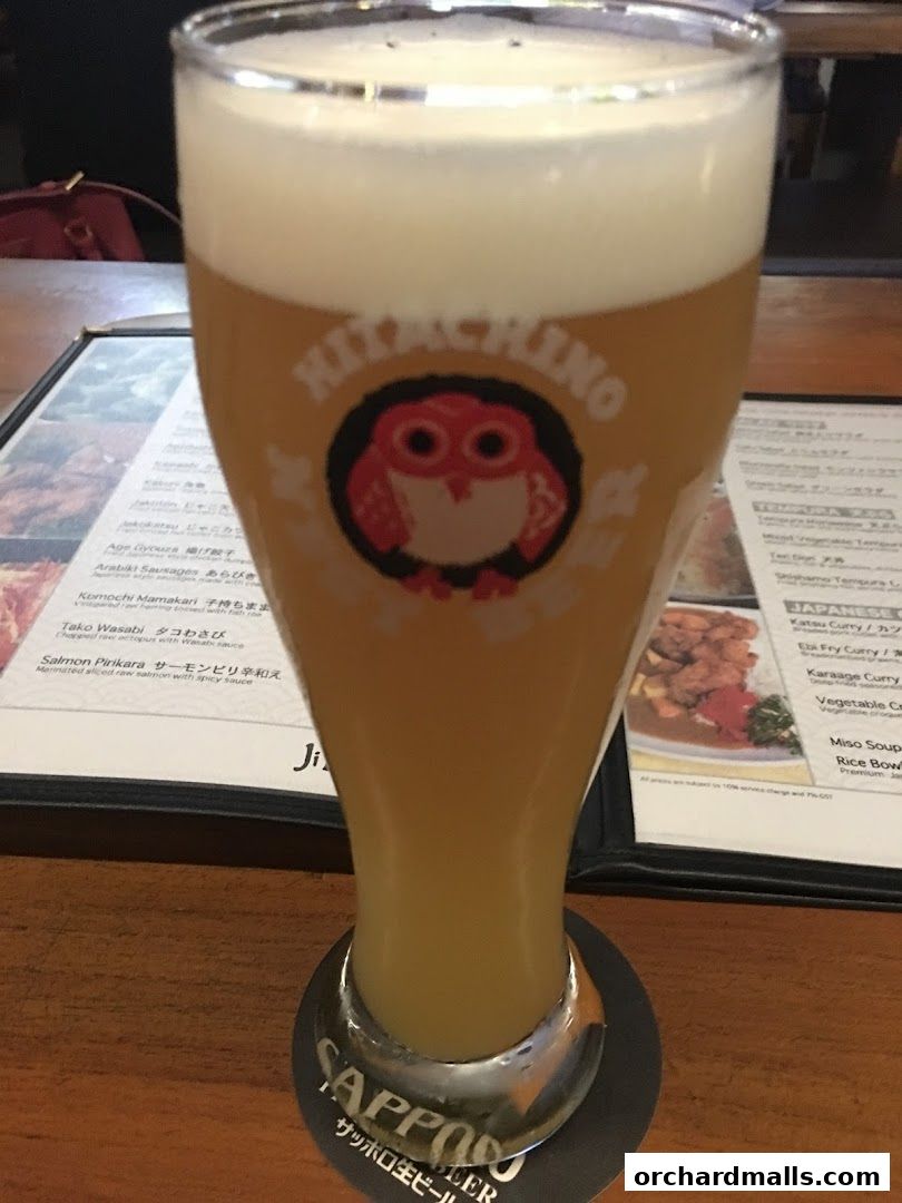 Menu page for JiBiru Yakitori  Craft Beer