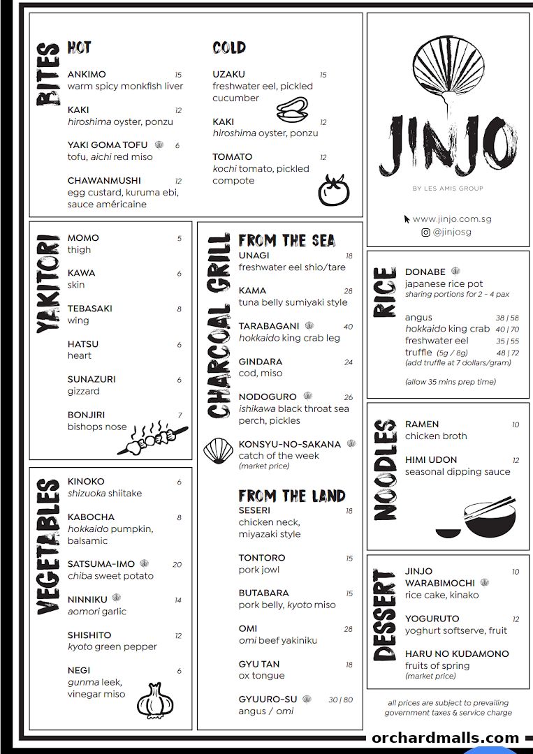 Menu page for Jinjo